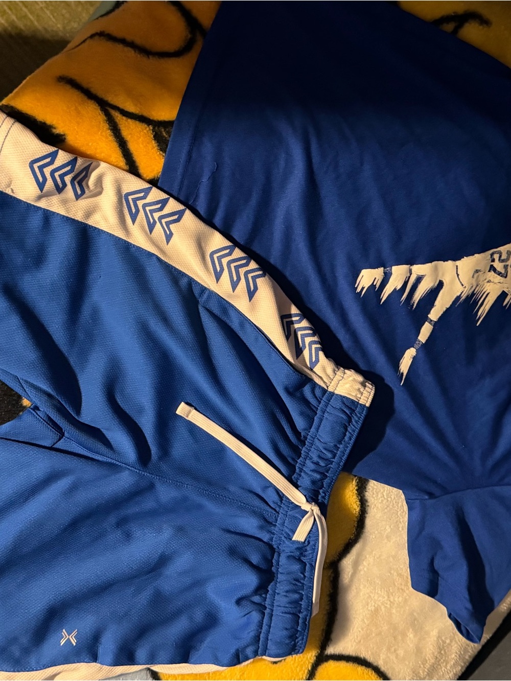 Xersion Royal Blue and White Kids Athletic Jersey & Shorts Set